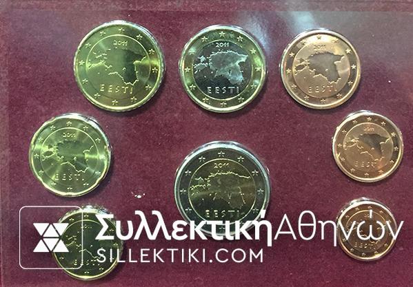 ESTONIA Euro set 2011 UNC