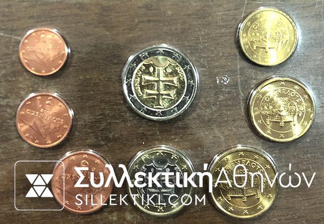 SLOVAKIA Euro set 2009 UNC