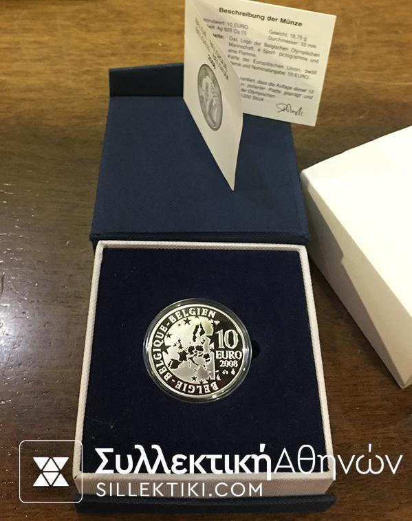 BELGIUM 10 Euro 2008 Proof