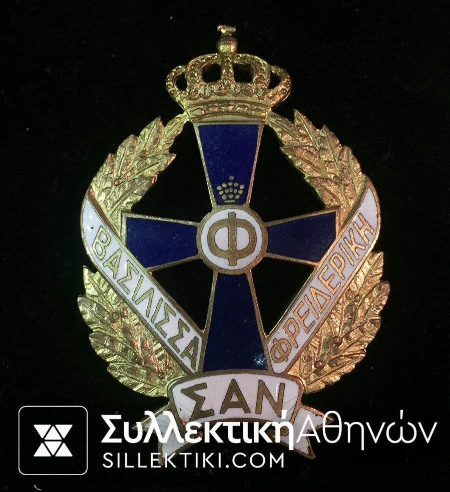 RARE BADGE OF QUEEN FREDERICA