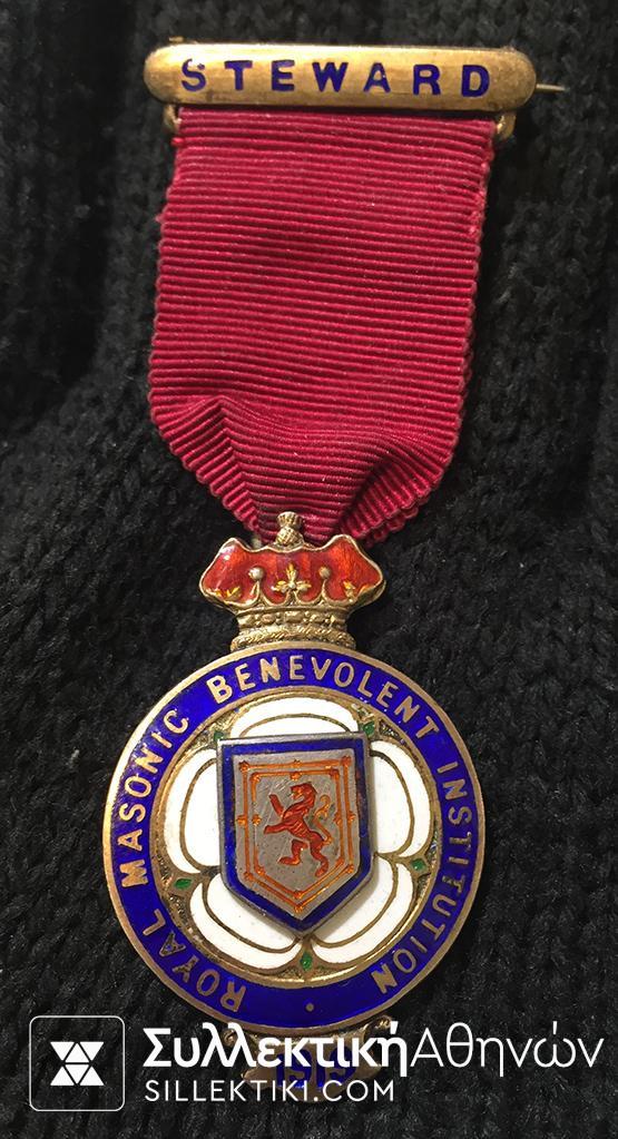 GR. BRITAIN Old Silver Masonic Medal