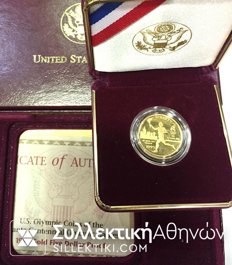 USA 5 Dollar 1995 Proof