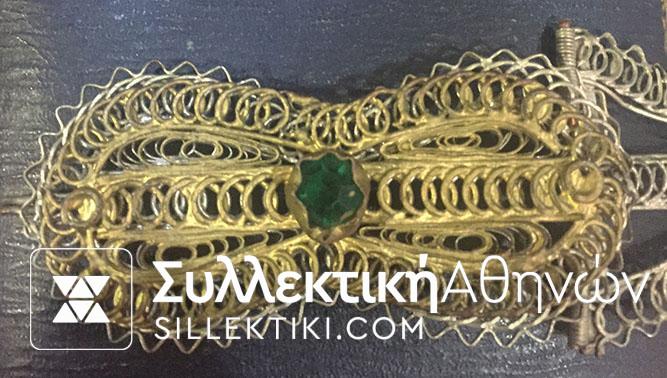 Ολοκέντητη Ασημένια Ζώνη Φιλιγκραν