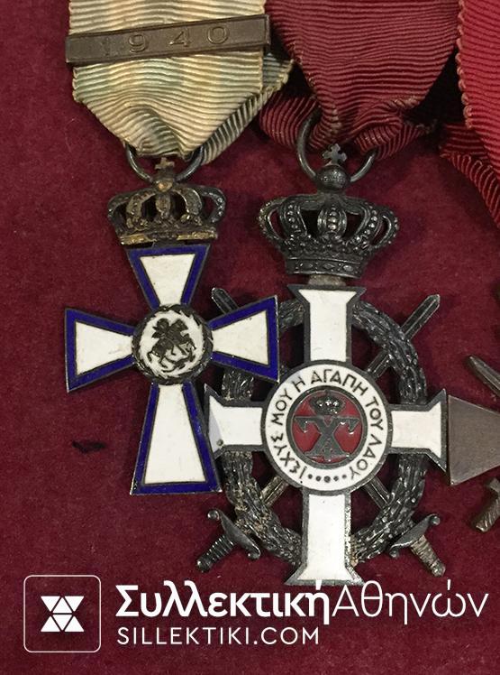 Μπαρέτα Μεταλλίων 2ου Παγκοσμίου Πολέμου με όλες τις Απονομές