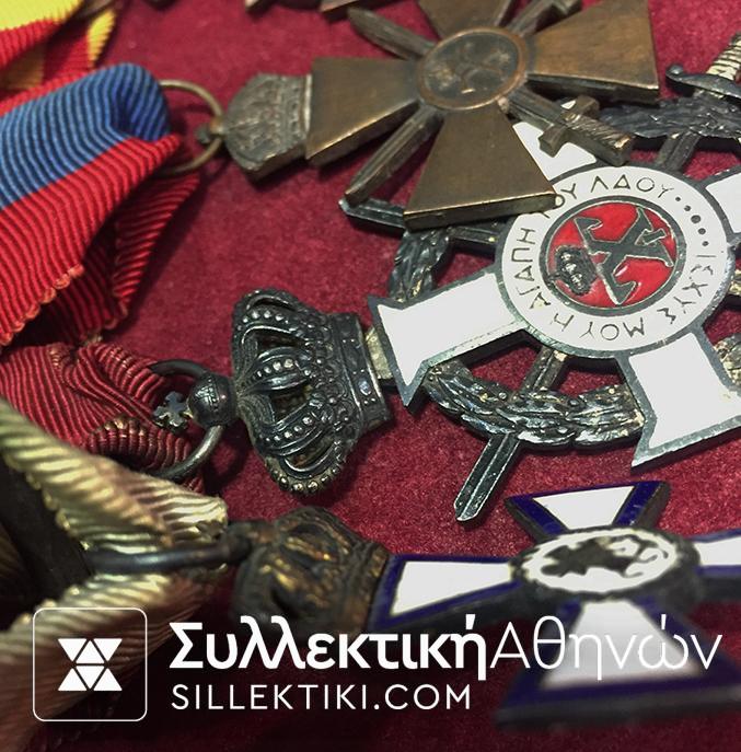 Μπαρέτα Μεταλλίων 2ου Παγκοσμίου Πολέμου με όλες τις Απονομές