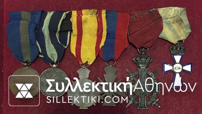 Μπαρέτα Μεταλλίων 2ου Παγκοσμίου Πολέμου με όλες τις Απονομές