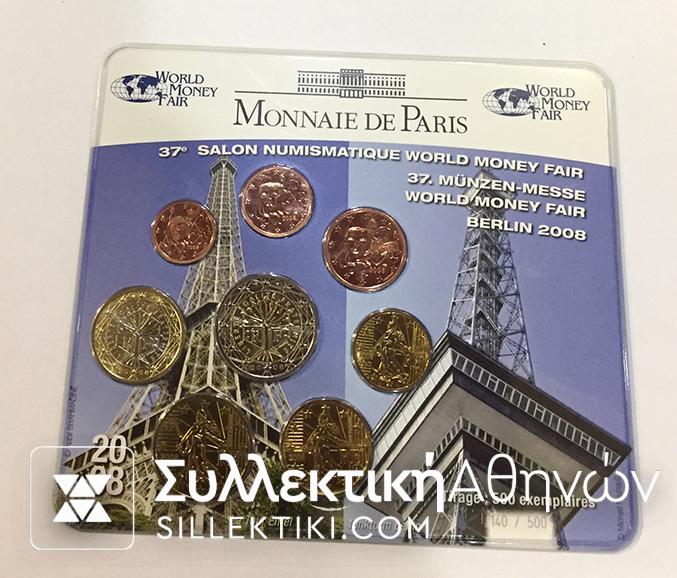 FRANCE Blister 2008 "WORLD MONEY FAIR"