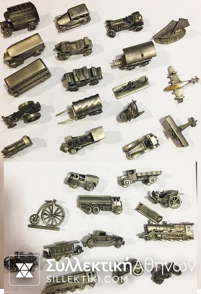Collection of 30 Pcs metal miniature