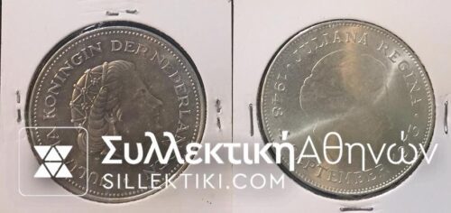 NETHERLANDS 2 X 10 Gul. 1970 and 1973 UNC