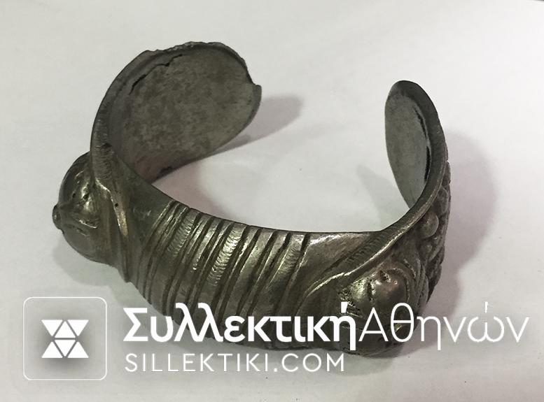 Old Bronze -silver Bracelet from Thrace