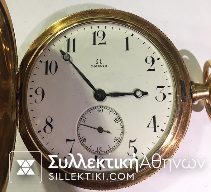 Ολόχρυσο Ρολόι Τσέπης OMEGA