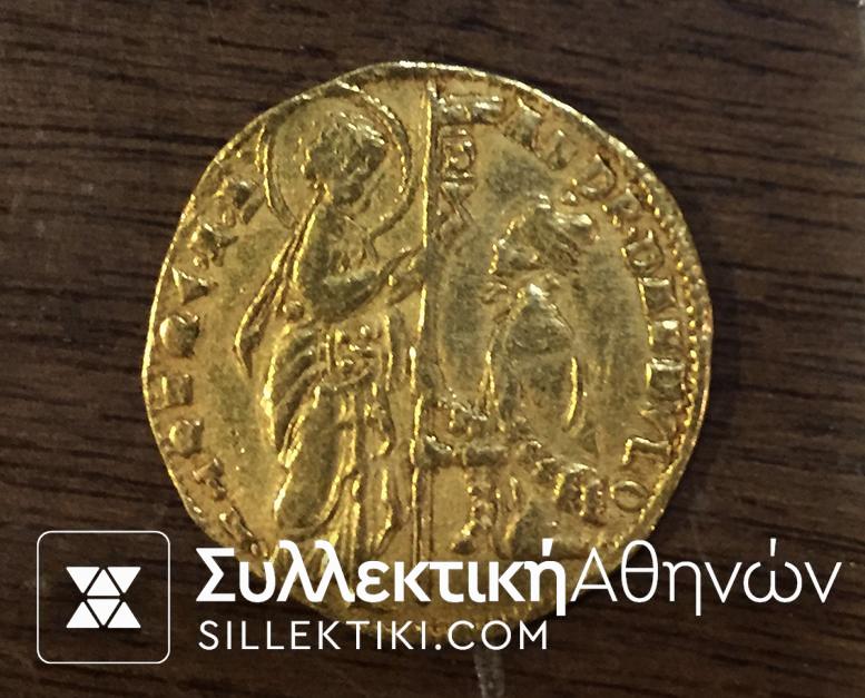 ITALY Venice Gold Ducat Zecchino XF