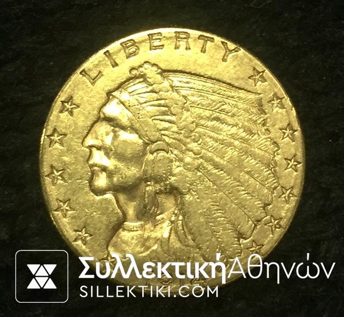 USA 2 1/2 Dollar 1914 AXF