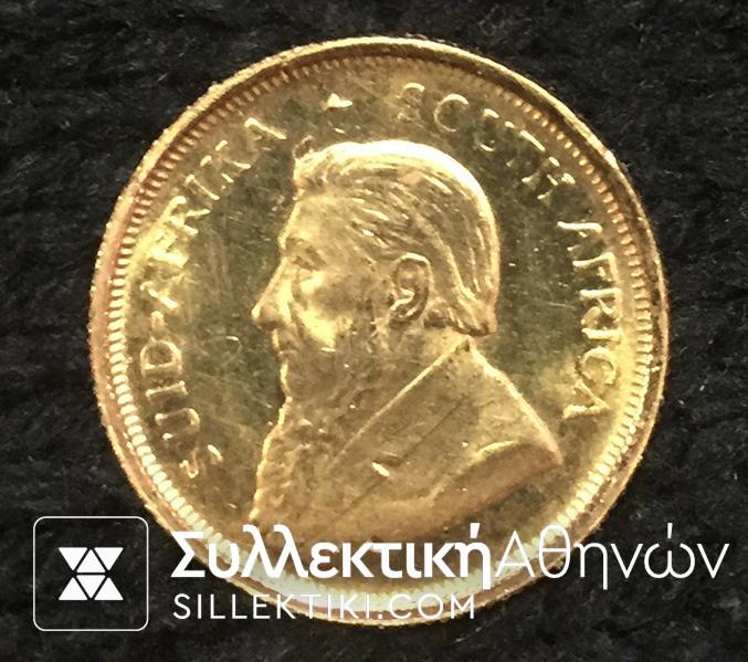 SOUTH AFRICA 1/10 Krugerrand 1987 UNC