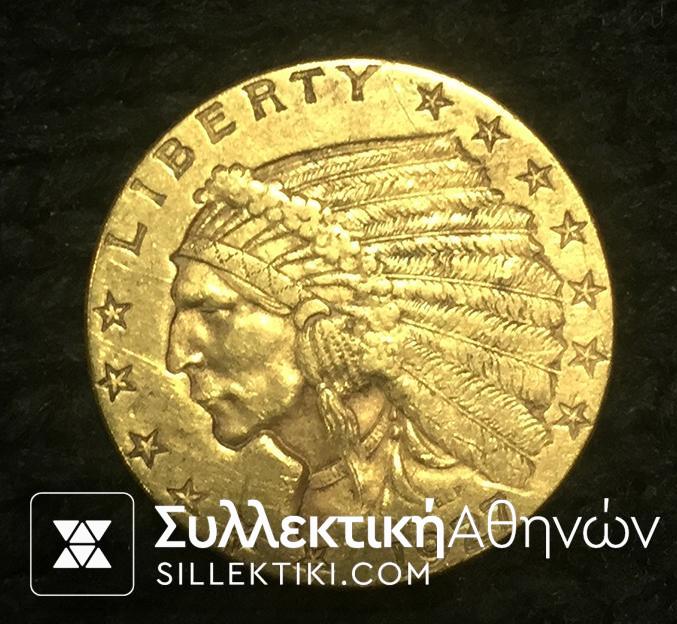 USA 2 1/2 Dollar 1927 VF