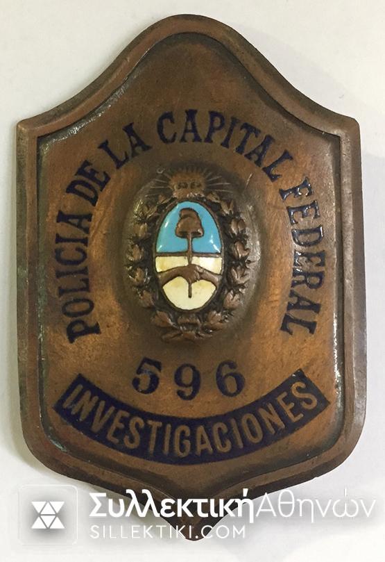 ARGENTINA Police Badge