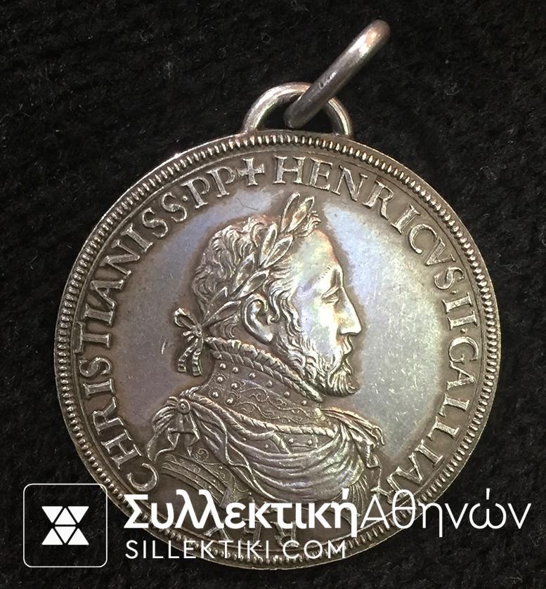 FRANCE MEDAL 'Henri II - Diane de Poitiers 1552' - Silve