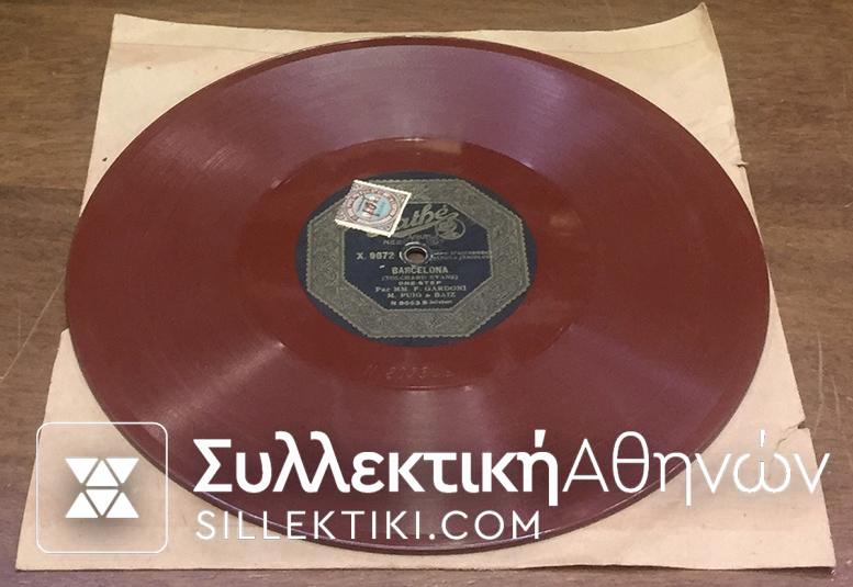 Gramophone disc 78 Rpm CA CEST PARIS and BARCELONA