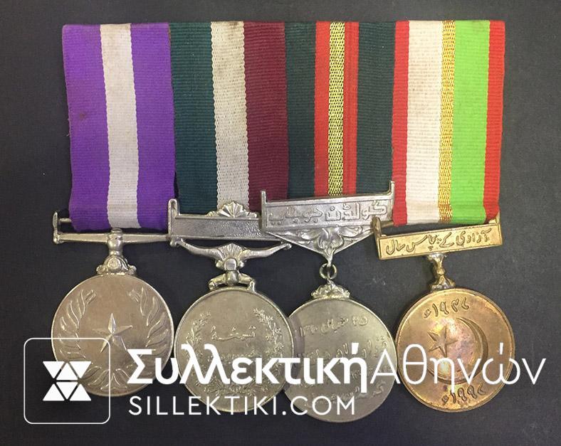 PAKISTAN Bar Of 4 Medals