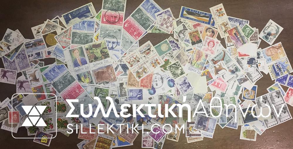 SWEDEN Stamp collection of used and unused stamps