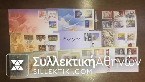 Collection of 10 FDC value about 35€