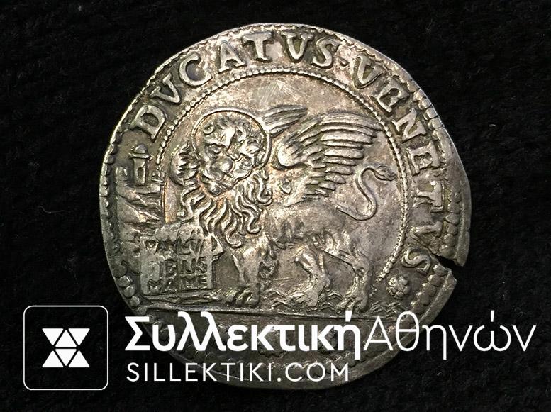 ITALY VENICE Ducat about 1650 Al. Contarini XF