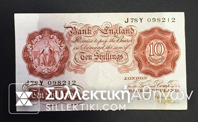 GR. BRITAIN 10 Shillings 1950's AU