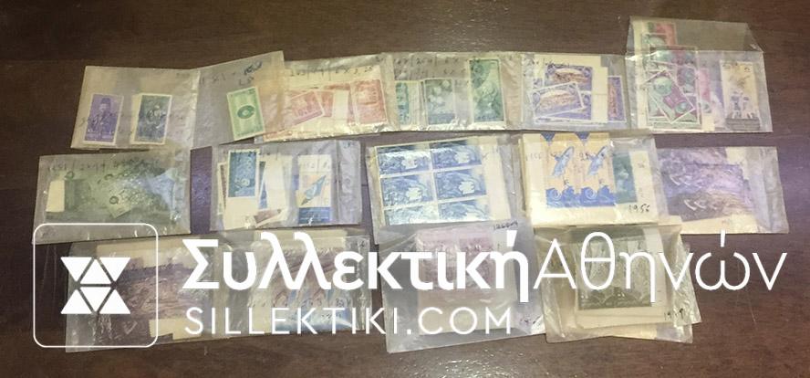 ΑΙΓΥΠΤΟΣ Συλλογή με ασφράγιστες σειρές ενδιαφέρουσας περιόδου 1945-1961 MNH