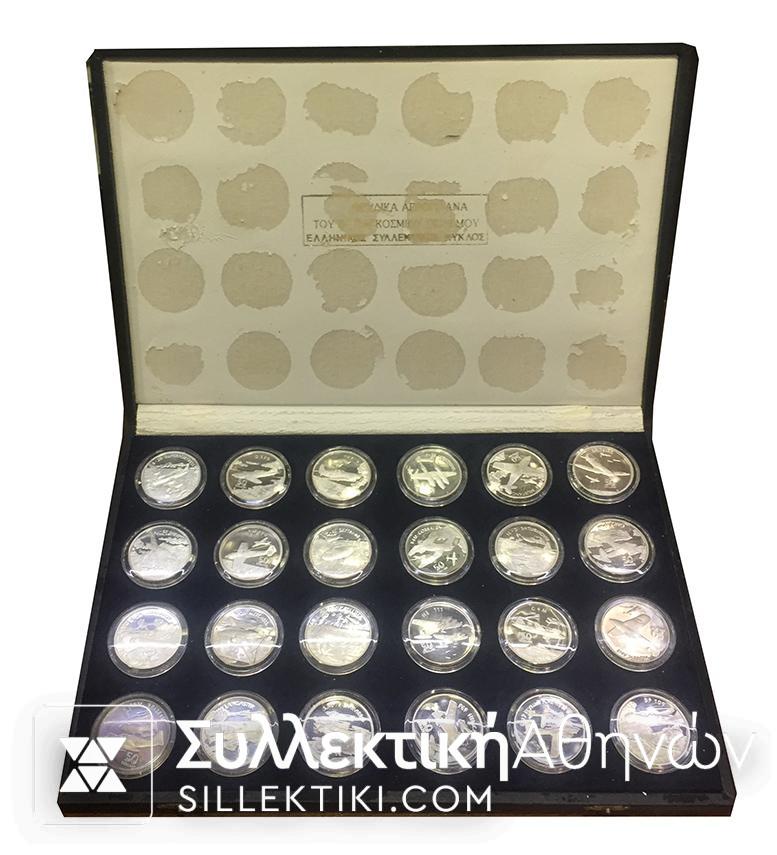 MARSHAL ISLAND Collection of 24 X 5 0Dollar with Aerplanes