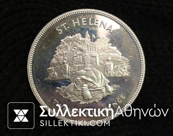 ST. HELENA 25 Pence 1977 Proof