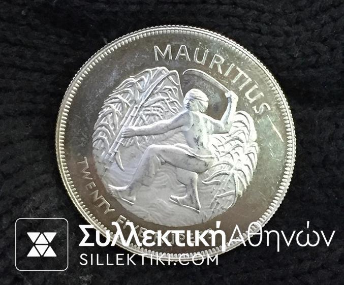 MAURITIUS 25 Rupees 1977 Proof