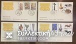 CYPRUS FDC ( set of 4 )1980