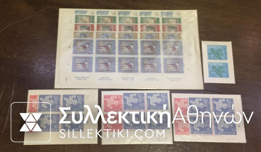 SWITZERLAND 24 Sets 1961/67 **