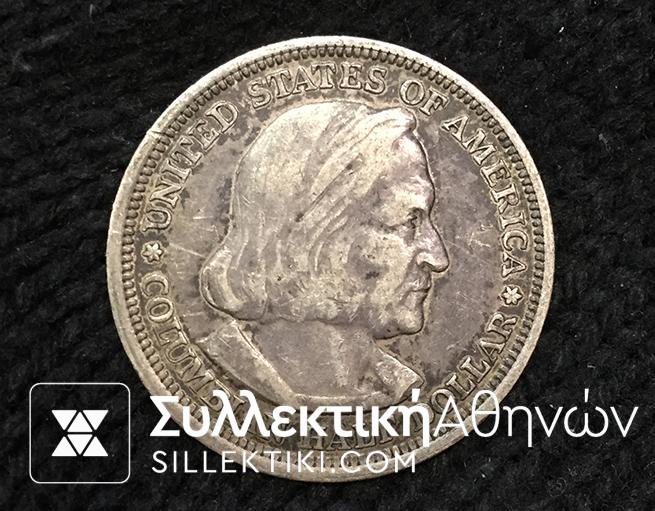 USA 1/2 Dollar 1893 AXF