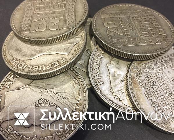 FRANCE 20 Fr. 1933 VF+