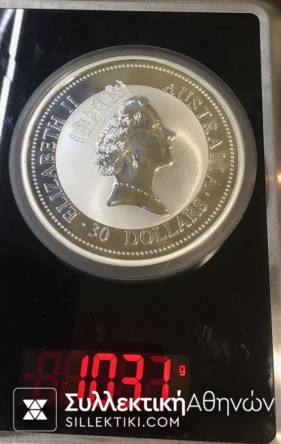 ΑΥΣΤΡΑΛΙΑ 1 Κιλό Ασήμι Κοκκαμπούρα 1998 Proof