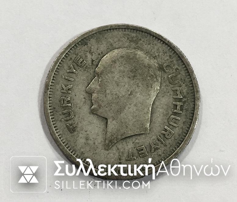 TURKEY 50 Kurus 1935 VF