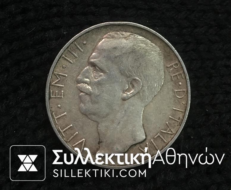 ITALY 10 Lire 1927 VF/XF