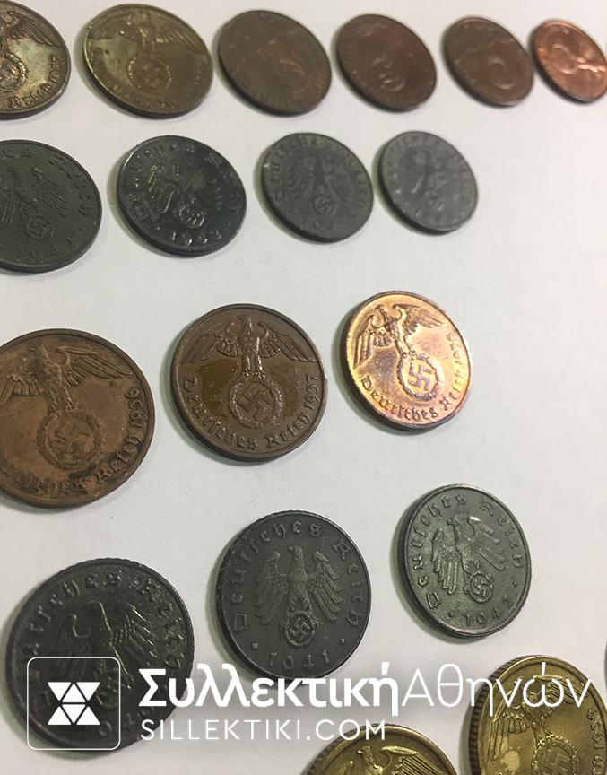 ΓΕΡΜΑΝΙΑ Ράιχ Συλλογή 30 Διαφοερτικά 1936-1947 F to ΑU