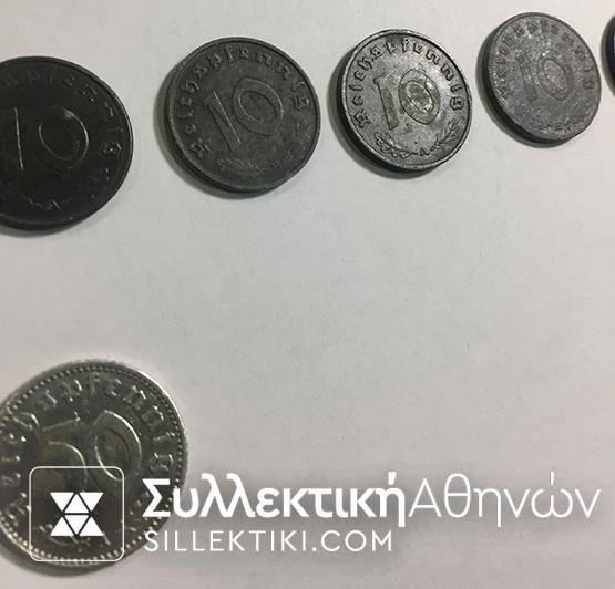 ΓΕΡΜΑΝΙΑ Ράιχ Συλλογή 30 Διαφοερτικά 1936-1947 F to ΑU