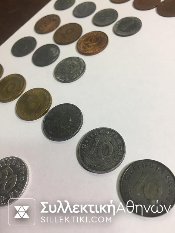 ΓΕΡΜΑΝΙΑ Ράιχ Συλλογή 30 Διαφοερτικά 1936-1947 F to ΑU