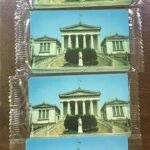 ΕΘΝΙΚΗ ΒΙΒΛΙΟΘΗΚΗ 4 Κάρτες κλειστές (Δύο κωδικοί και ο ένασ με τρεις διαφορετικές γραφές)
