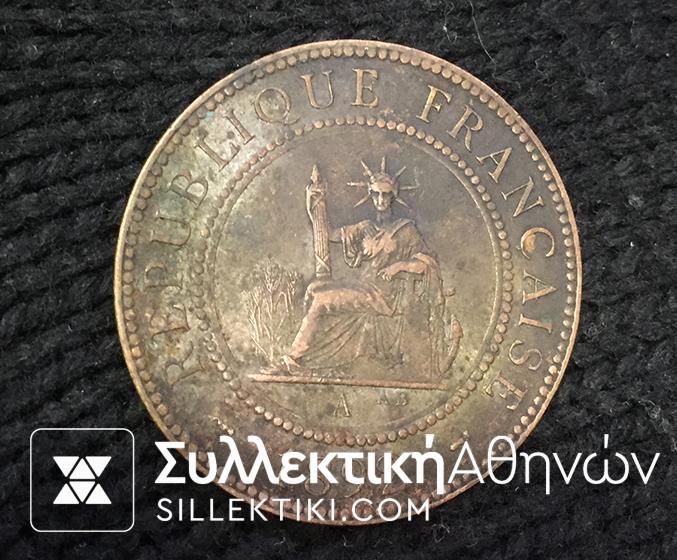 FRANCE INDOCHINA 1 G. 1892 VF