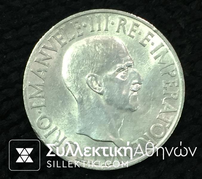 ITALY 10 Lire 1936 AU/UNC