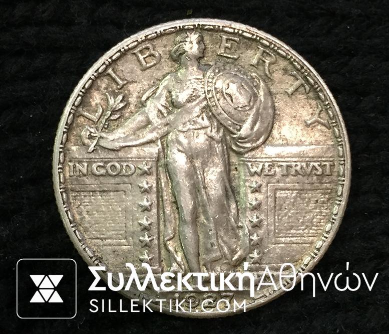 USA Quarter 1927 AU
