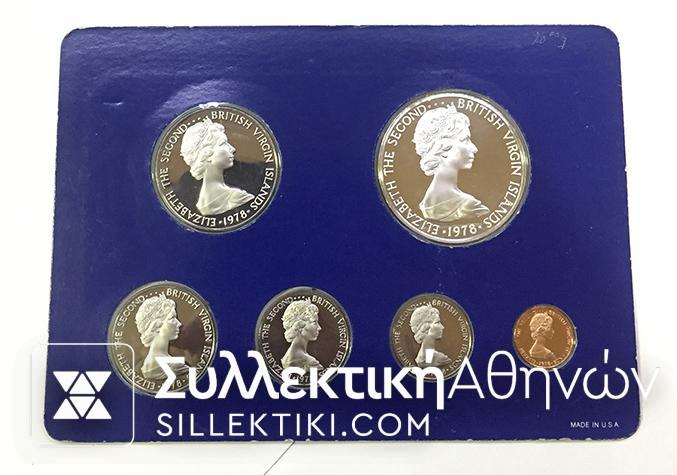 BRITISH VIRGIN ISLANDS PROOF SET 1978