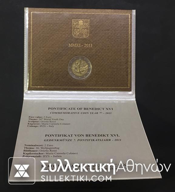 VATICAN 2 Euro 2011 UNC