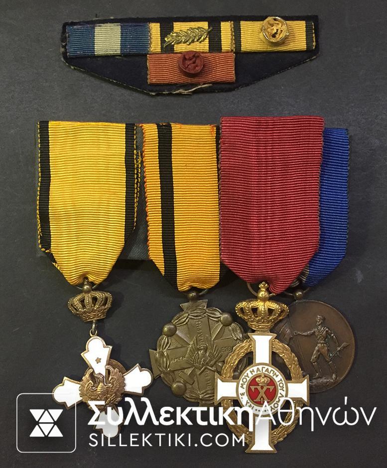 Bar of 4 Medals WII