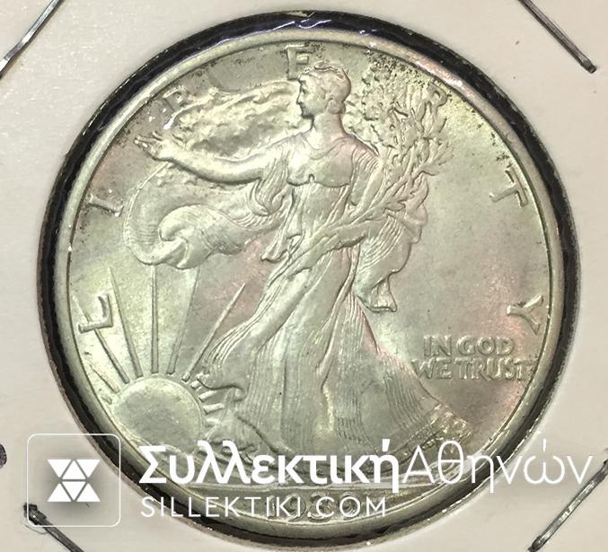 USA 1/2 Dollar 1939 UNC