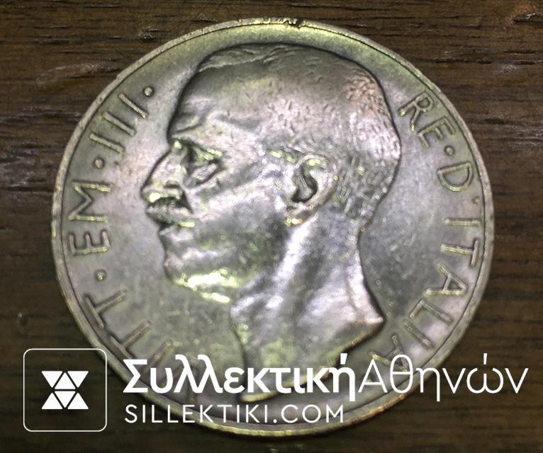ITALY 10 Lire 1927 VF